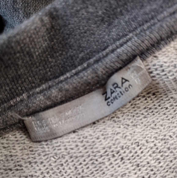 Zara Collection Gray Tie Ring Sleeves Sweatshirt - Picture 5 of 5
